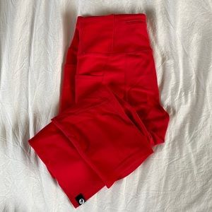 Oiselle Pocket Jogger Knickers - Red